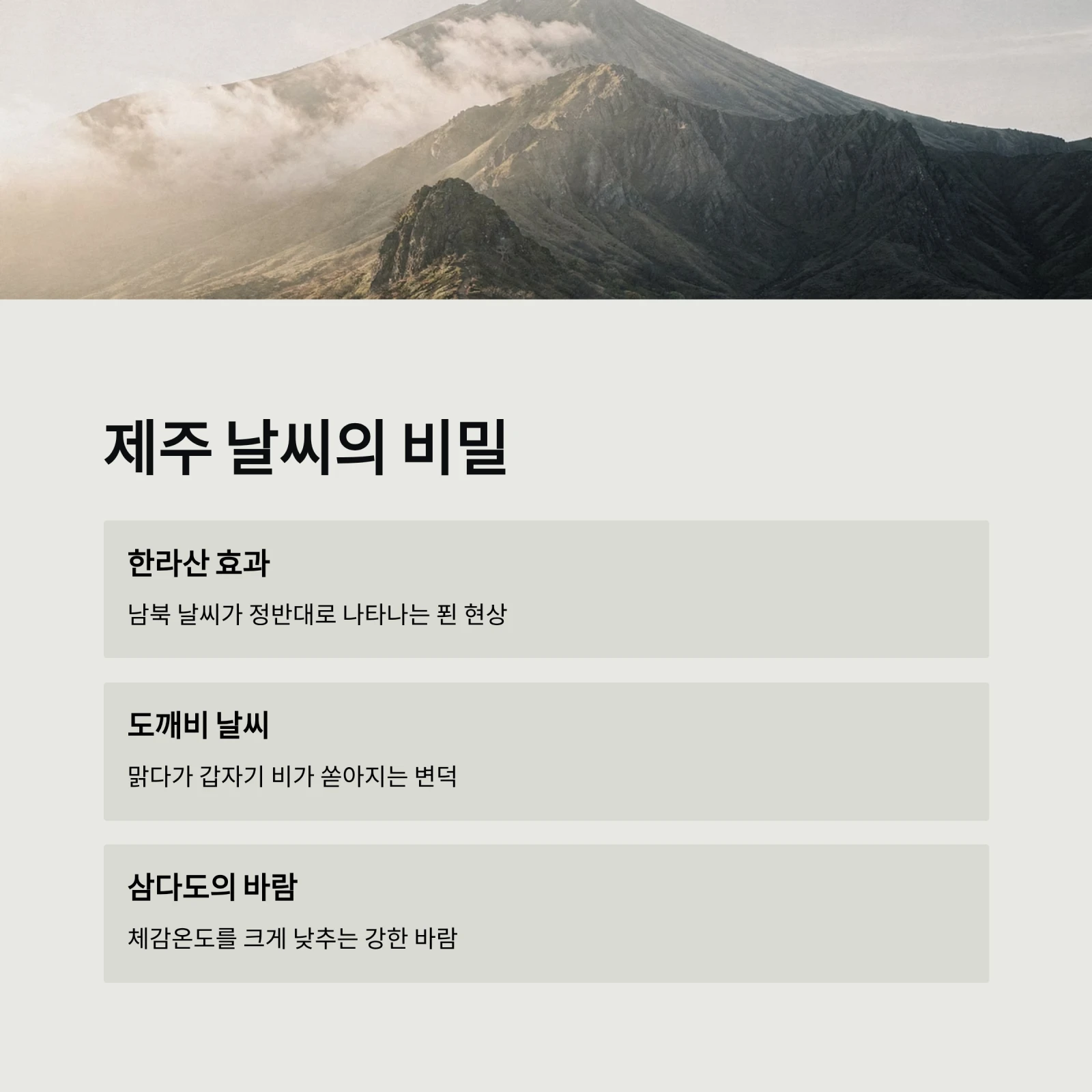 제주도 일기예보와 여행 주의사항 총정리: 실시간 CCTV 확인부터 옷차림, 비행기 결항 대처법까지