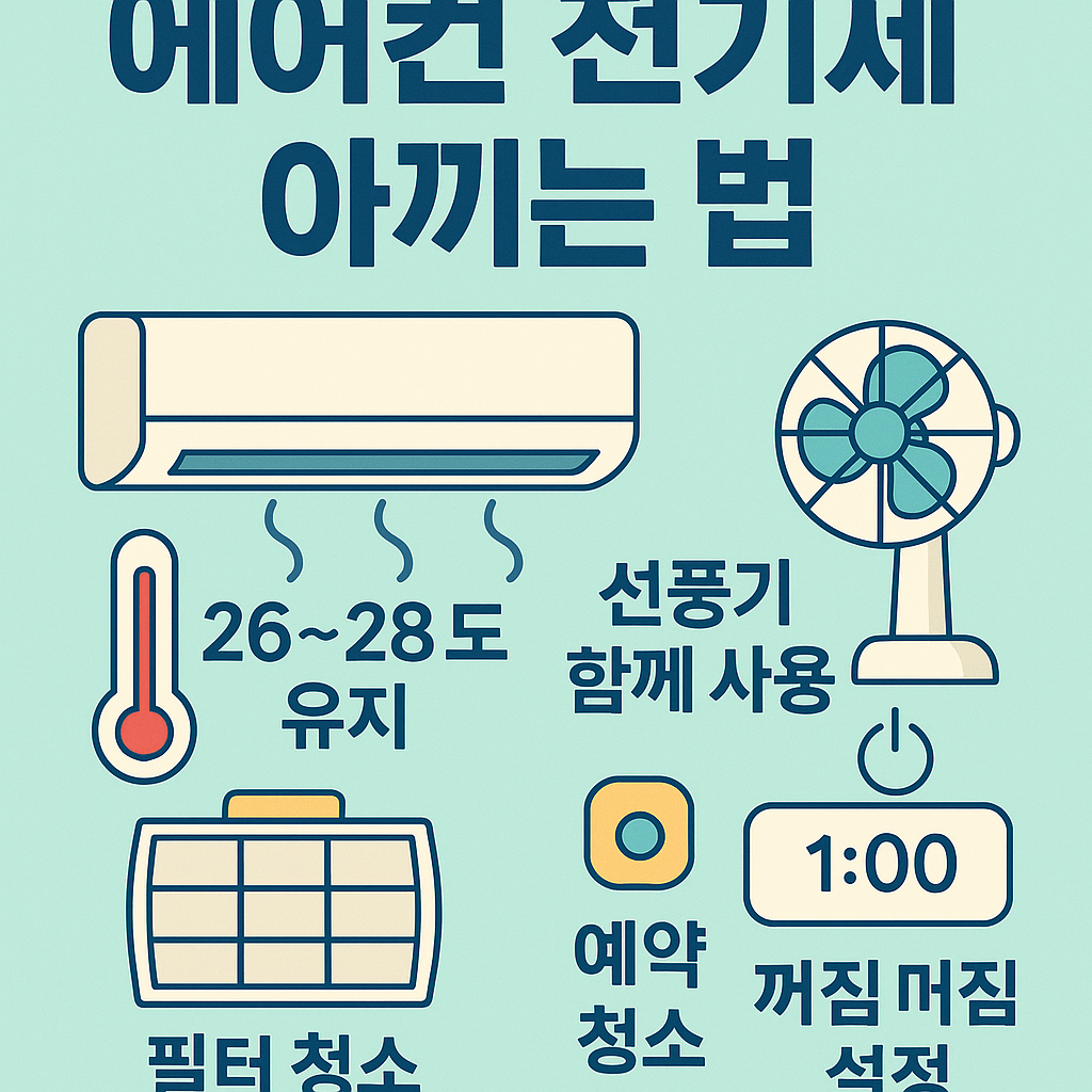 여름철 전기요금 걱정 줄이기 꿀팁!