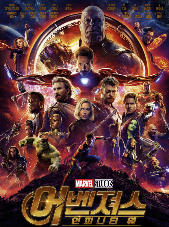 영화 어벤져스 인피니티 워 포스터