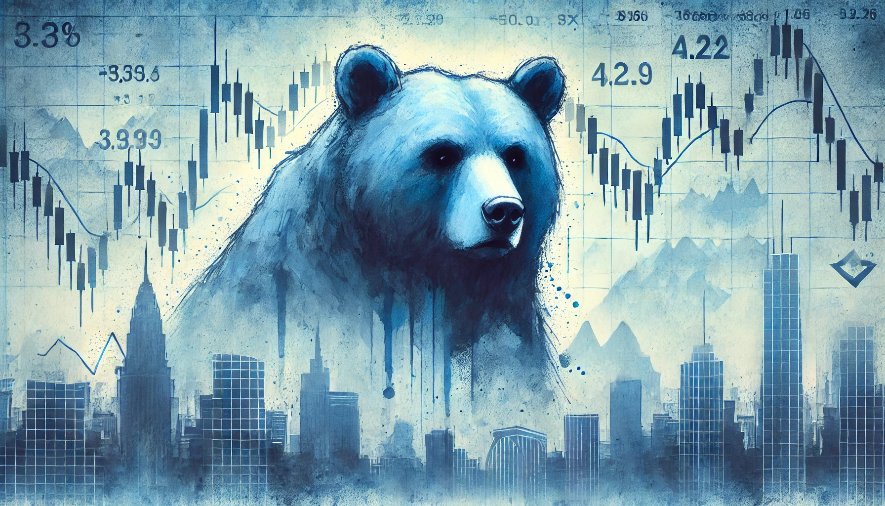 2025년 03월 27일 하락을 표현한 베어마켓 이미지