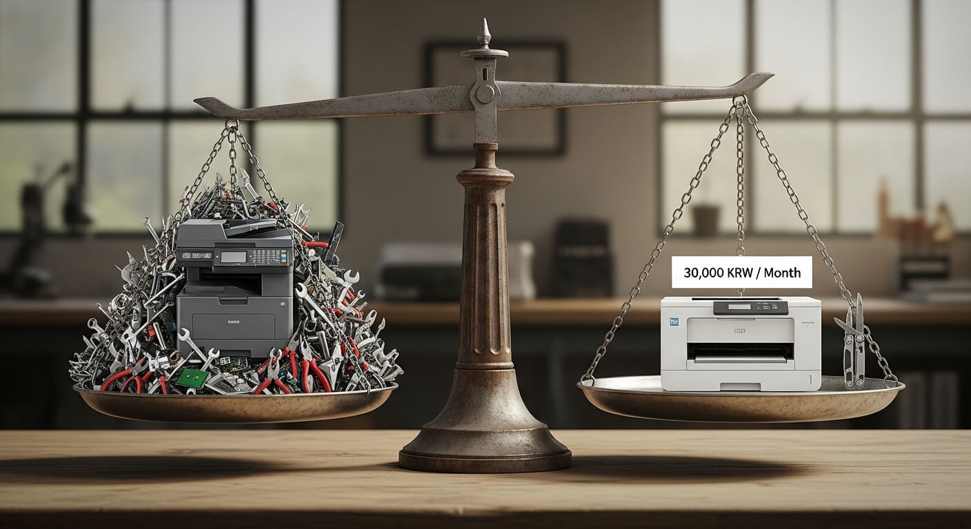 소호(SOHO) 사무실 프린터 렌탈, 월 2만원 vs 3만원 어떤게 이득일까?