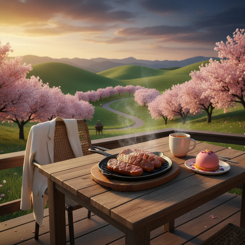 장수군 벚꽃 개화 시기 예측 의암공원..