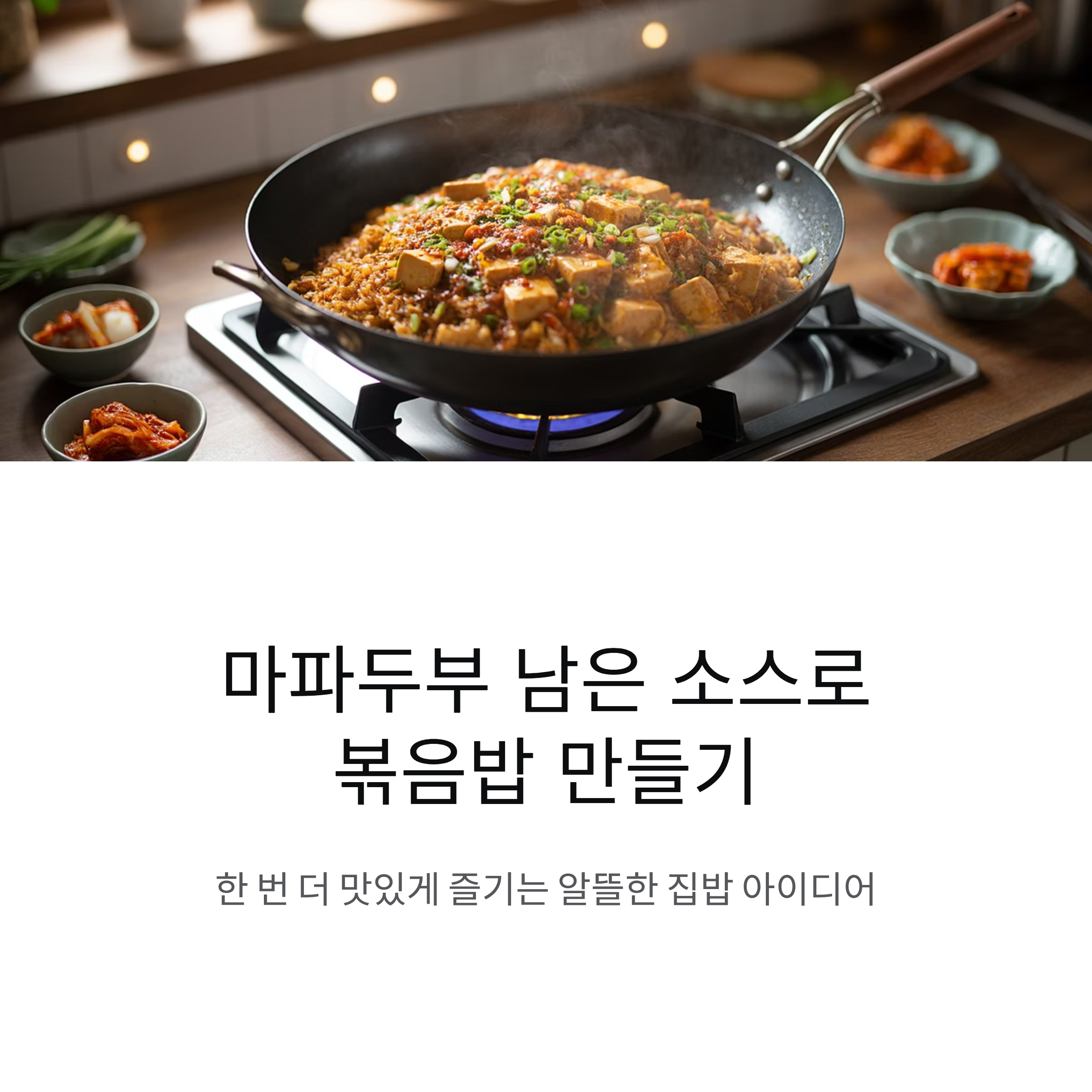 마파두부 남은 소스로 만드는 볶음밥