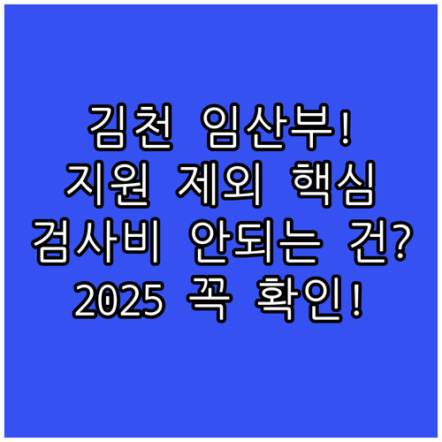 2025 김천시 임산부 태아 검사비 ..
