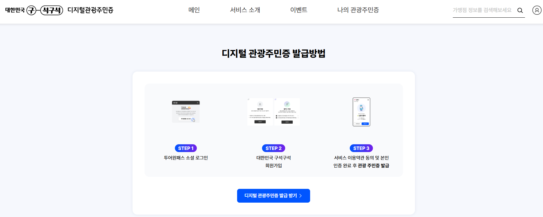 디지털관광주민증 국내여행할인 인구감소지역 알뜰여행 대한민국구석구석