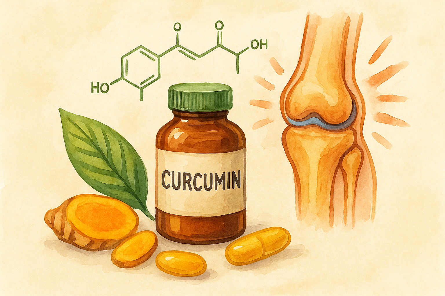 커큐민이 관절 염증 완화를 한다.