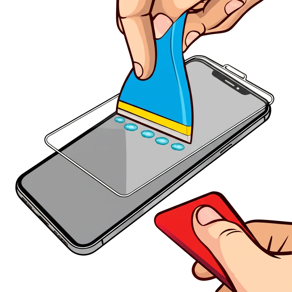 핸드폰 액정 필름 부착 시 발생할 수..