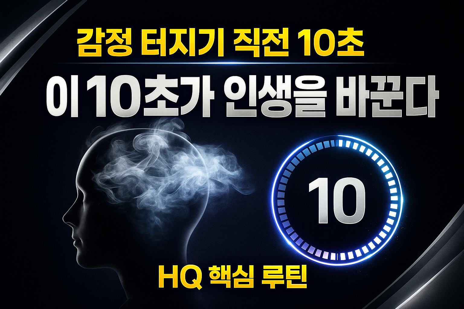 HQ 높이는 10초 멈춤법, 일상 스트레스 줄이는 HQ 관리법