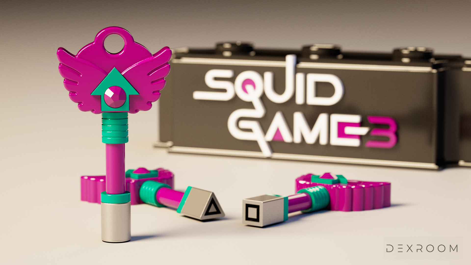 오징어게임 시즌3 열쇠 랜더링