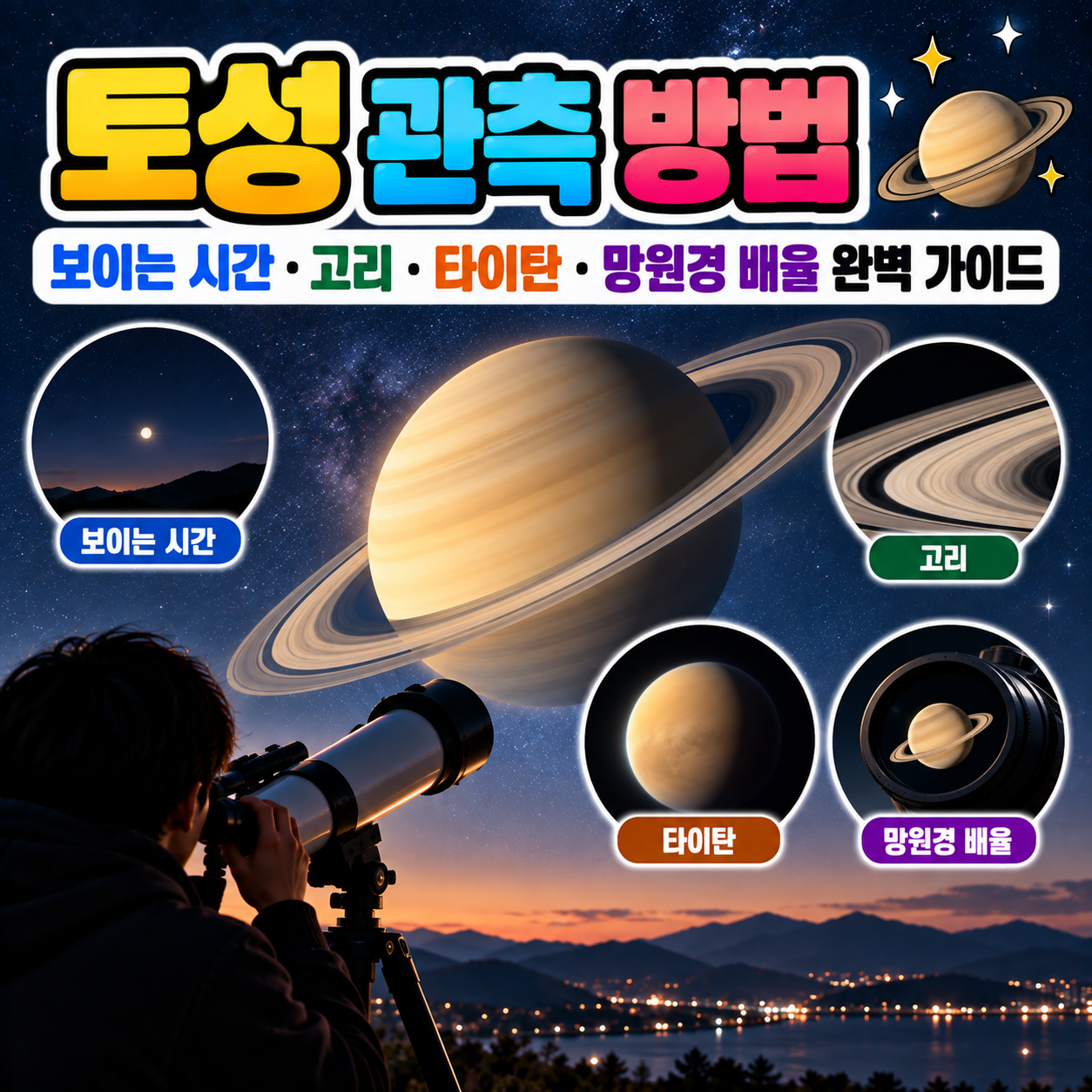 토성 관측 방법