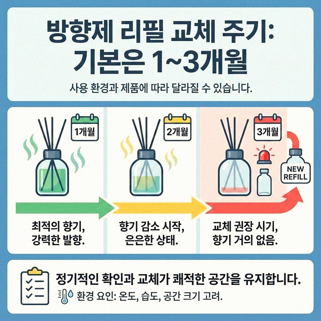 우리 집 향기를 부탁해 방향제 리필 교체 주기 언제일까요