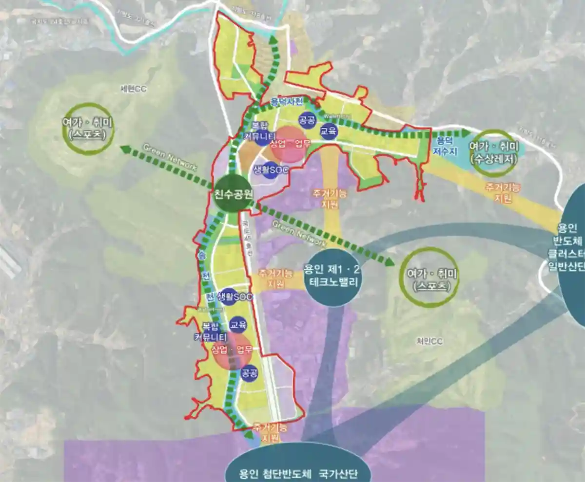 용인-이동지구-하이테크시티-개발구상도
