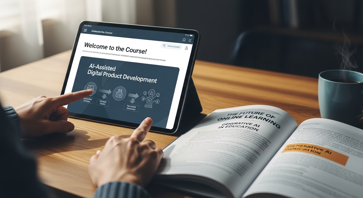 AI의 도움을 받아 온라인 강의 및 디지털 상품을 개발하는 과정