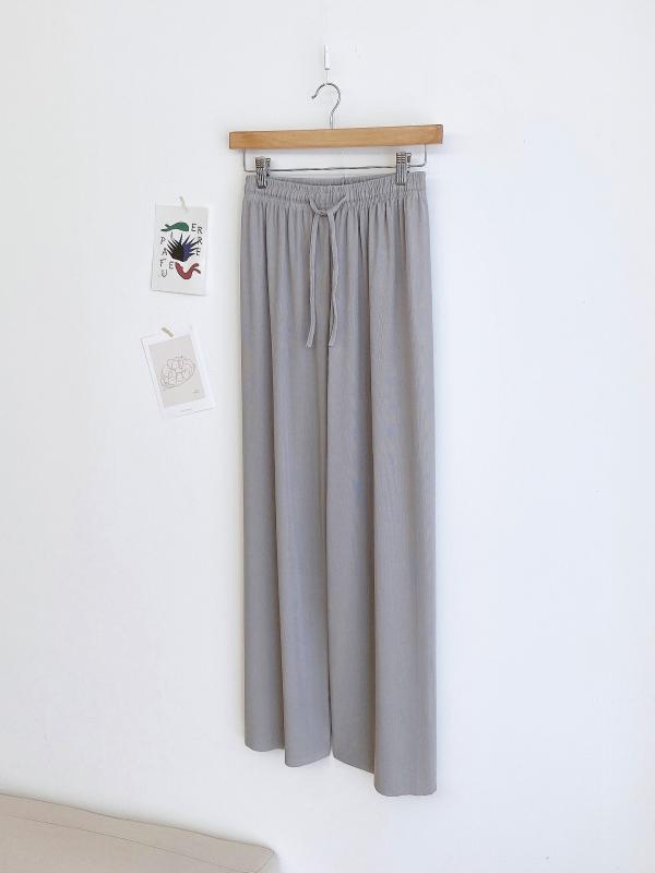 2가지기장 1 1 찰랑 여름 일자 냉장고 와이드 밴딩팬츠