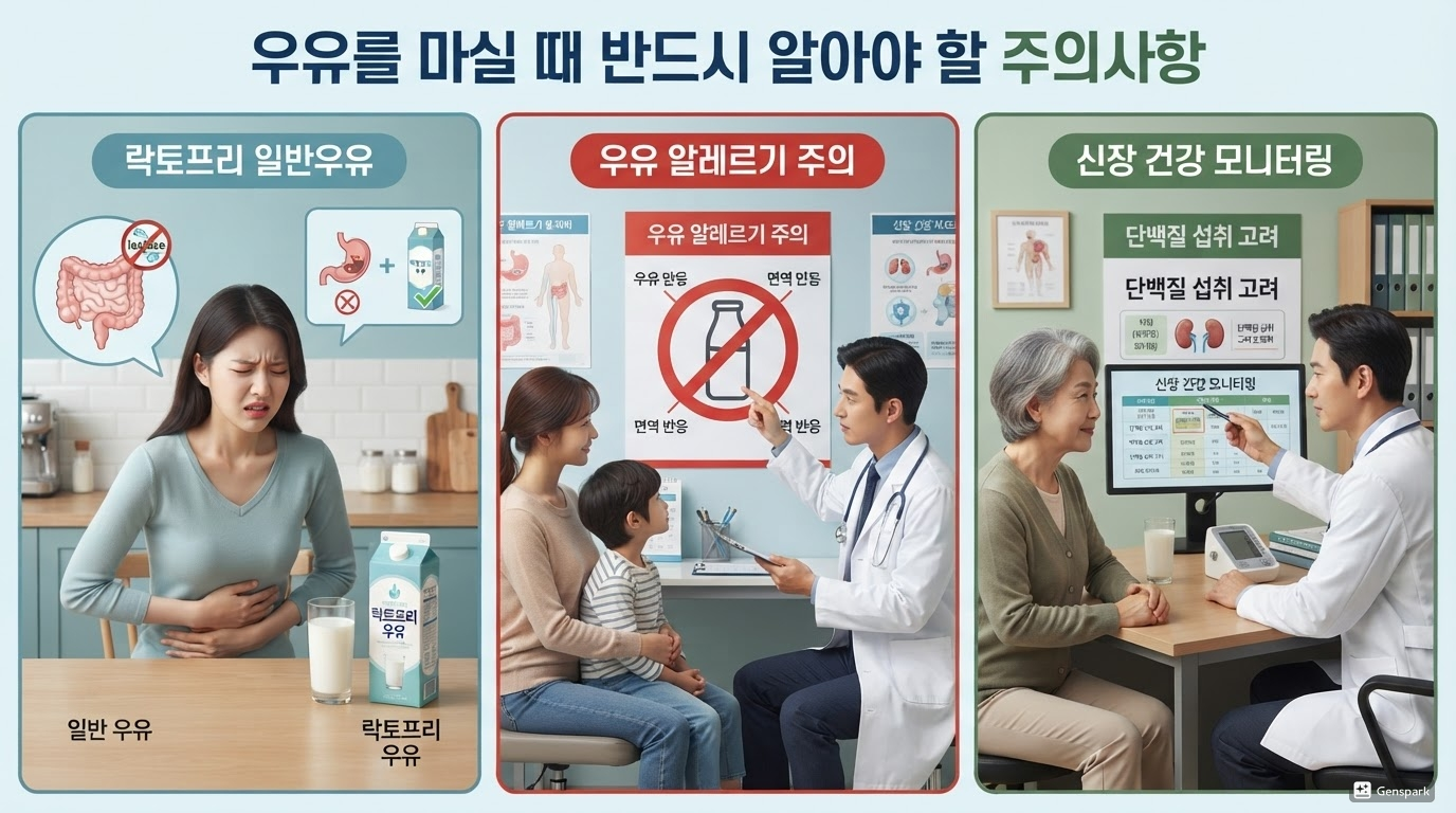 우유를 마실 때 반드시 알아야 할 주의사항