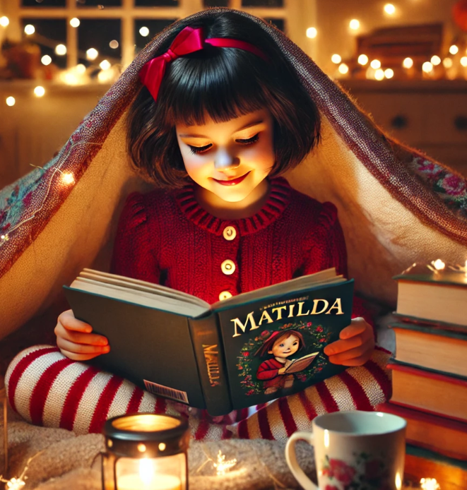 영화 마틸다 관련 AI 이미지 첨부
