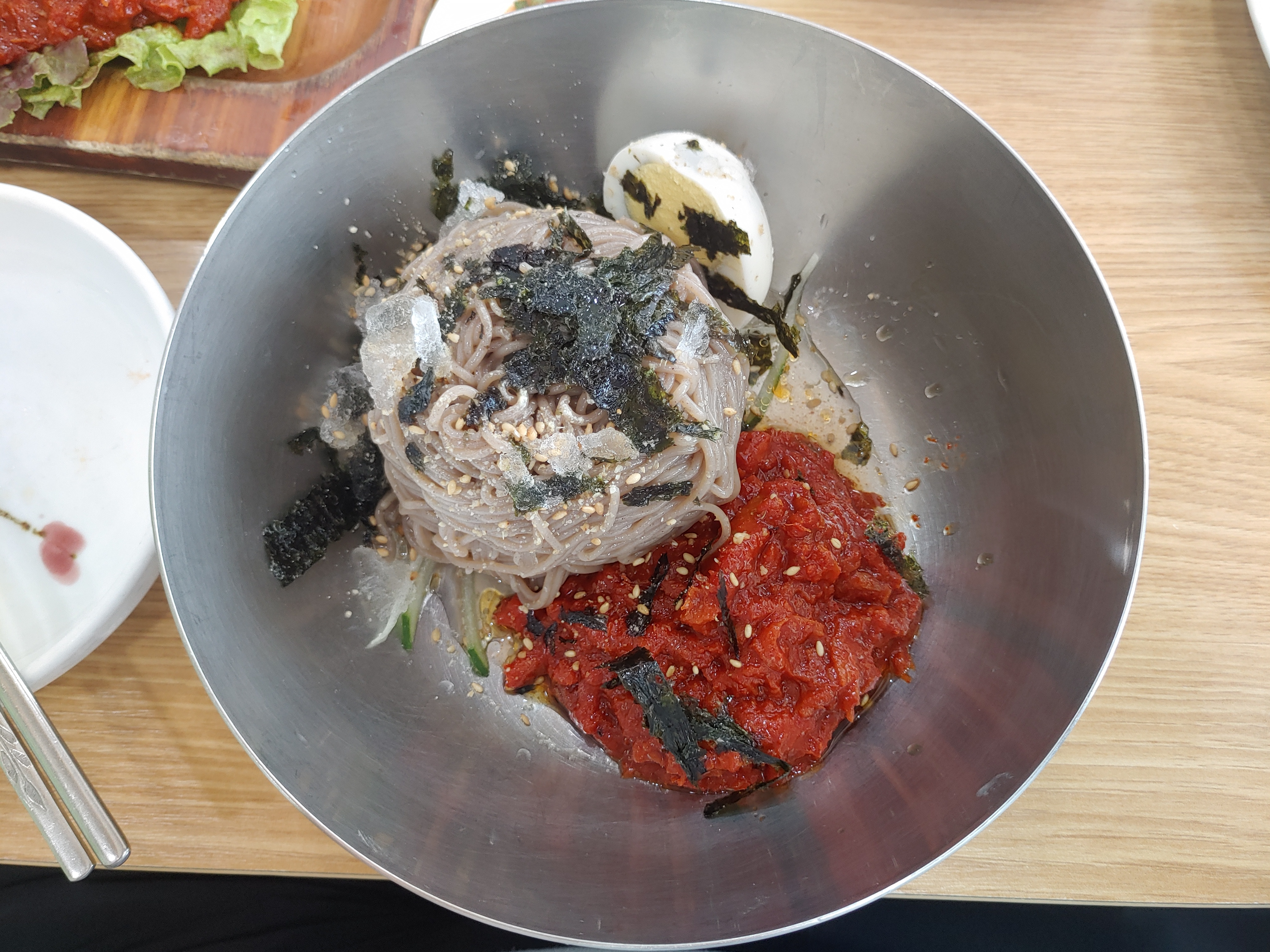 명태식해 비빔막국수