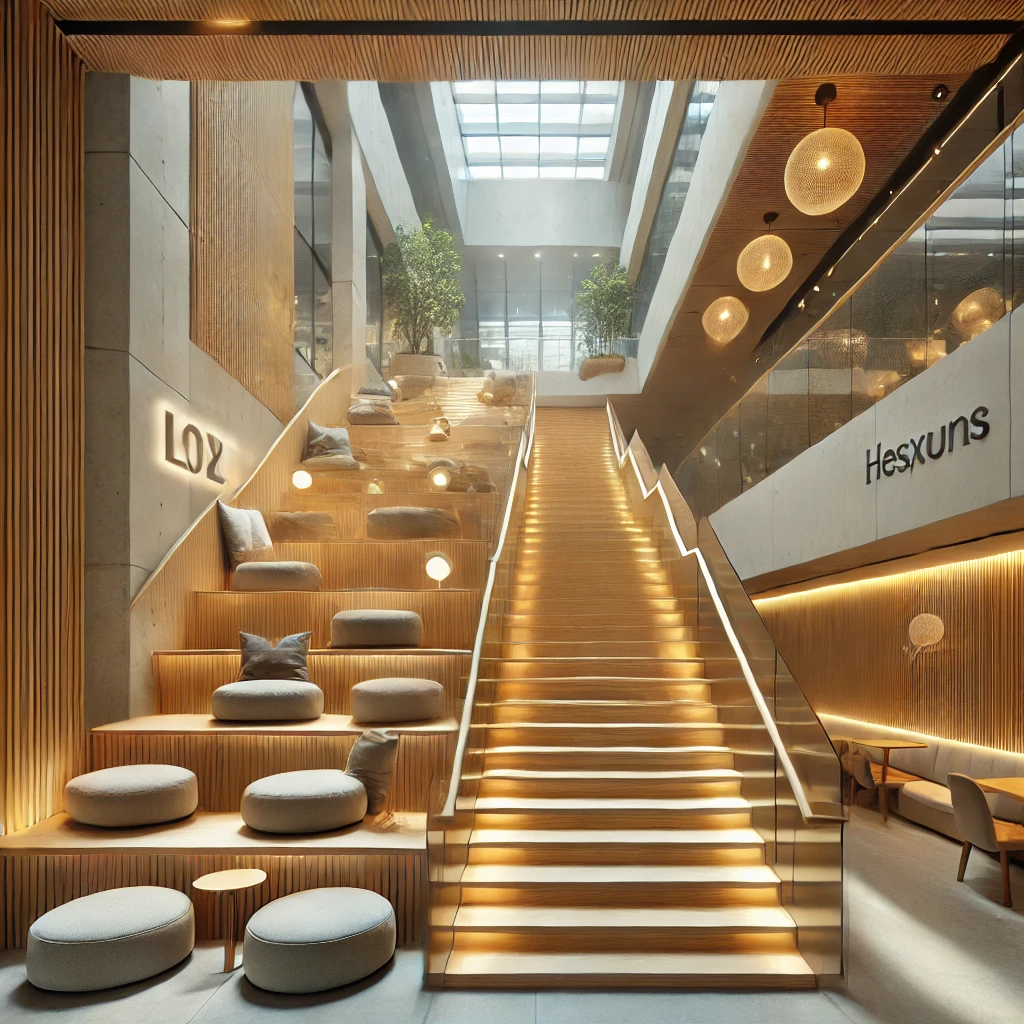 사무실내 계단공간 인테리어