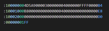 Intel-Hex format