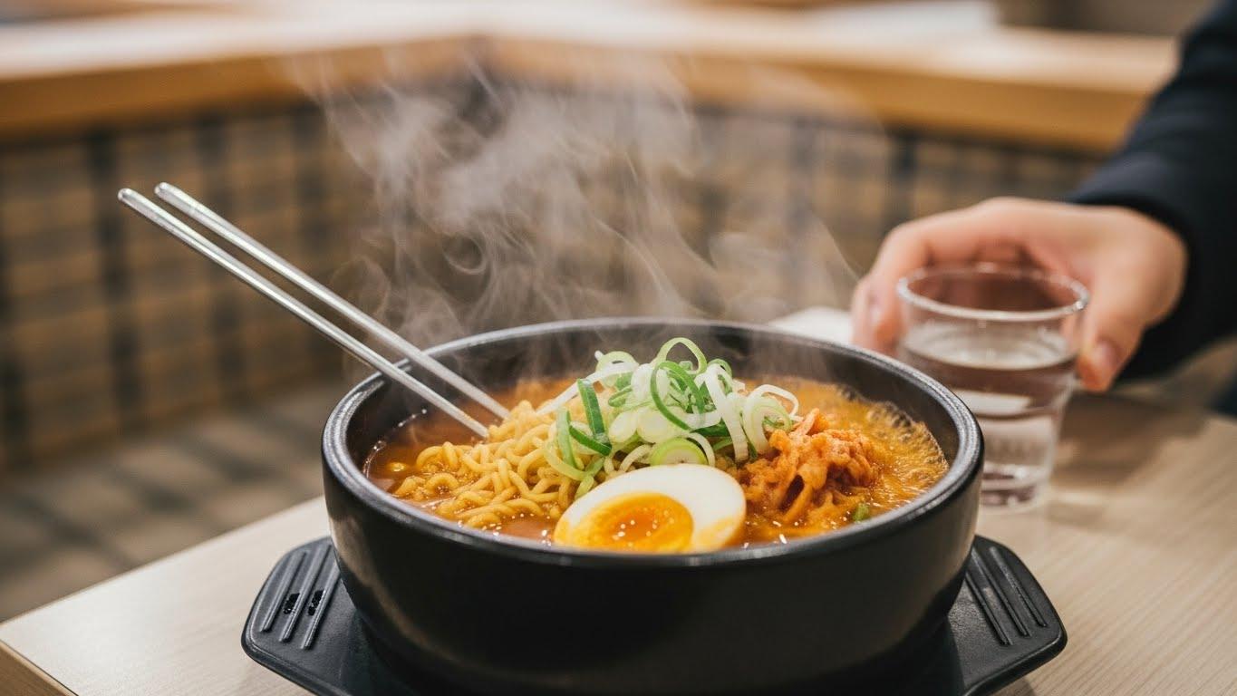 찜질방 라면