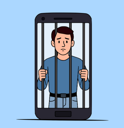 스마트폰 중독 관련 사진