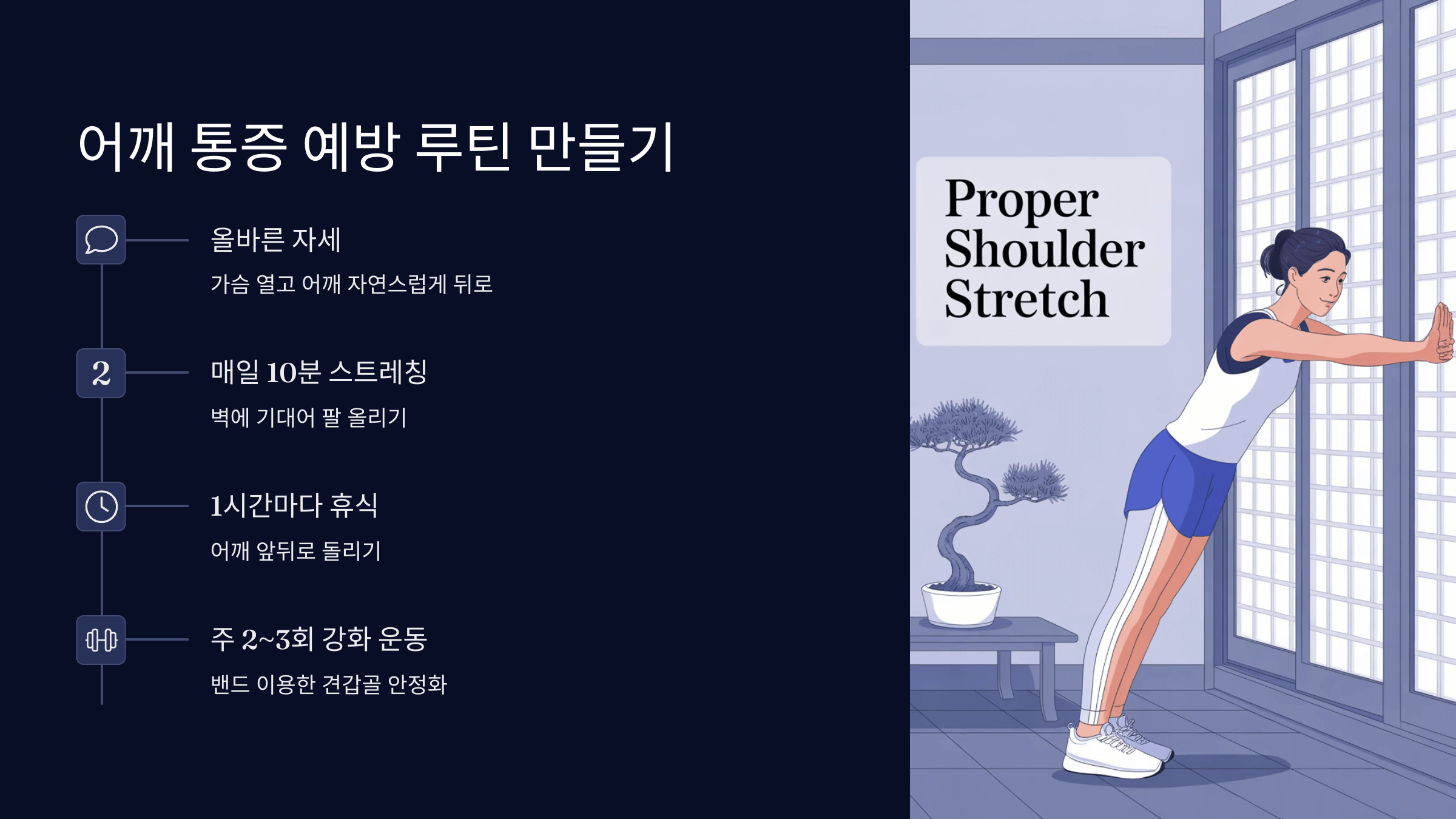 어깨 통증 예방 루틴