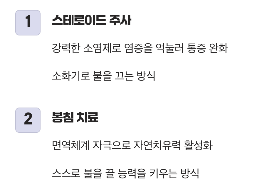 1. 통증의 '원인'을 다스리는 힘