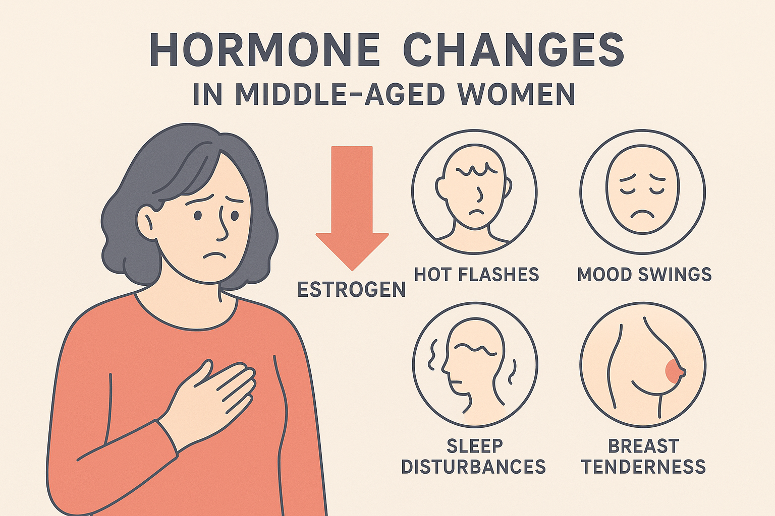 여성 갱년기 관련 사진