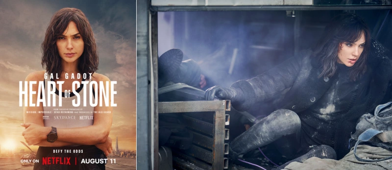 하트 오브 스톤에서 검은 옷을 입고 은신하고 있는 레이첼 스톤을 연기하는 배우 갤 가돗