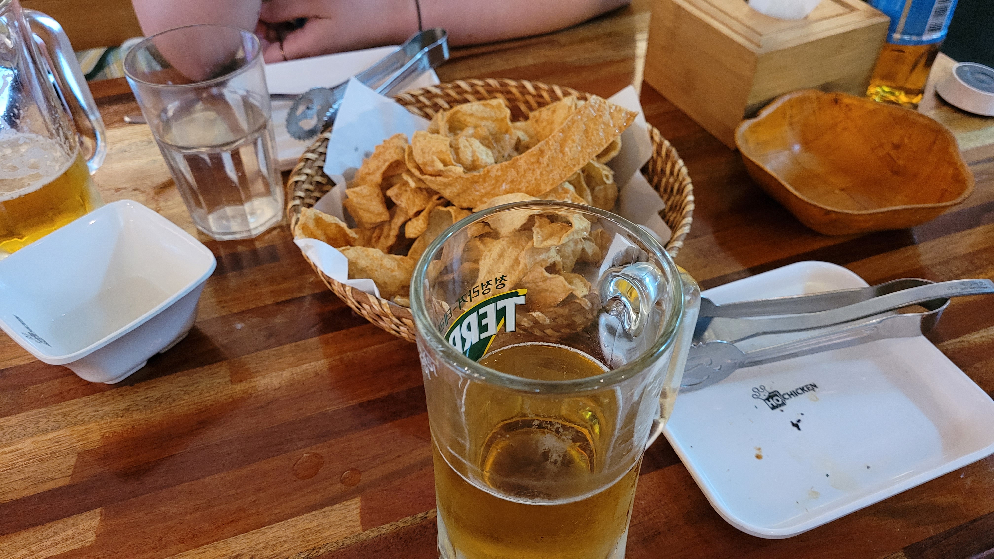 맥주와 어묵튀김