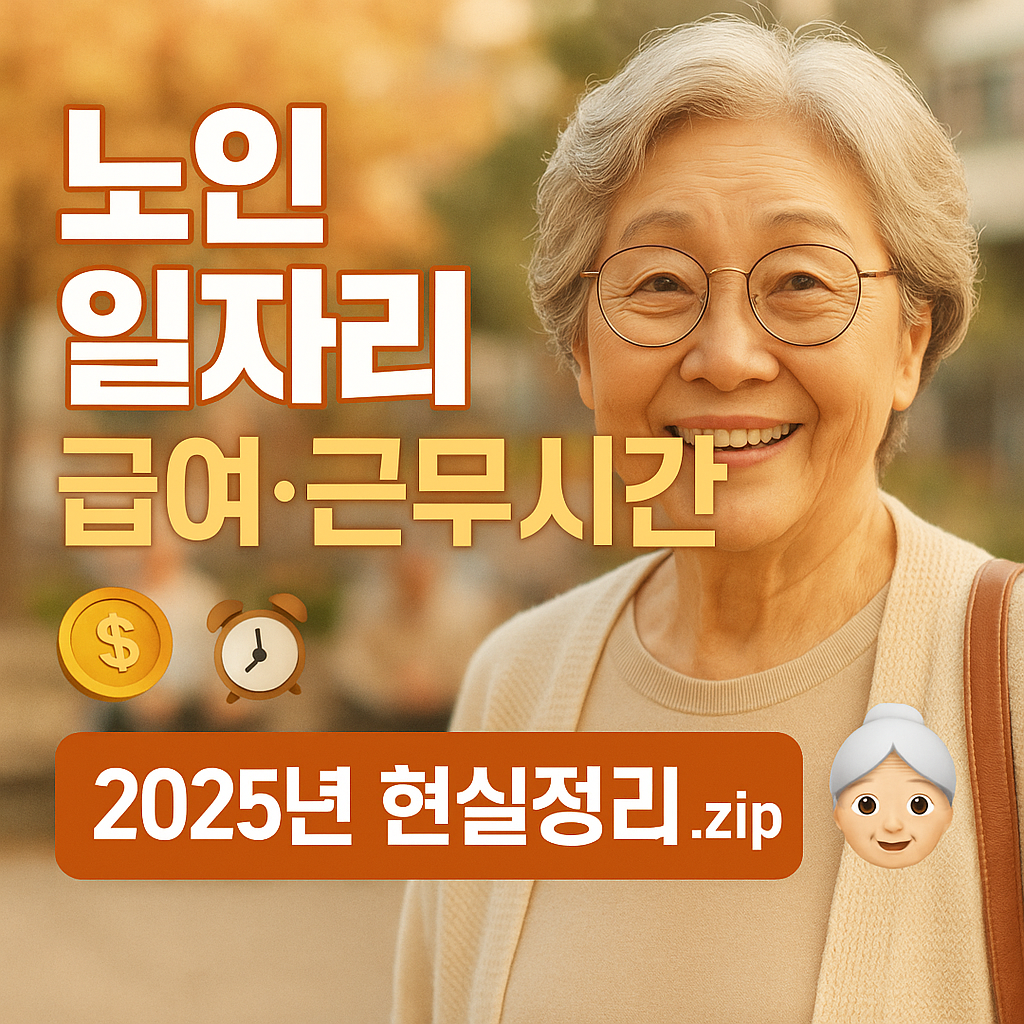 2025년 기준, 노인 일자리 급여 수준과 근무시간을 유형별로 자세히 정리했습니다. 공익활동형, 사회서비스형, 시장형 일자리의 차이와 참여 조건까지 한눈에 확인하세요!