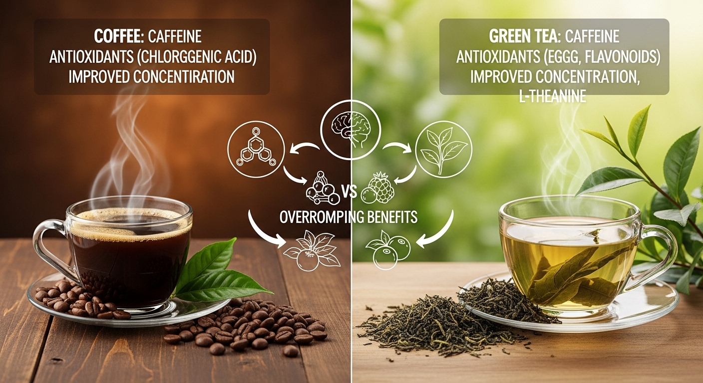 커피와 녹차의 효과비교