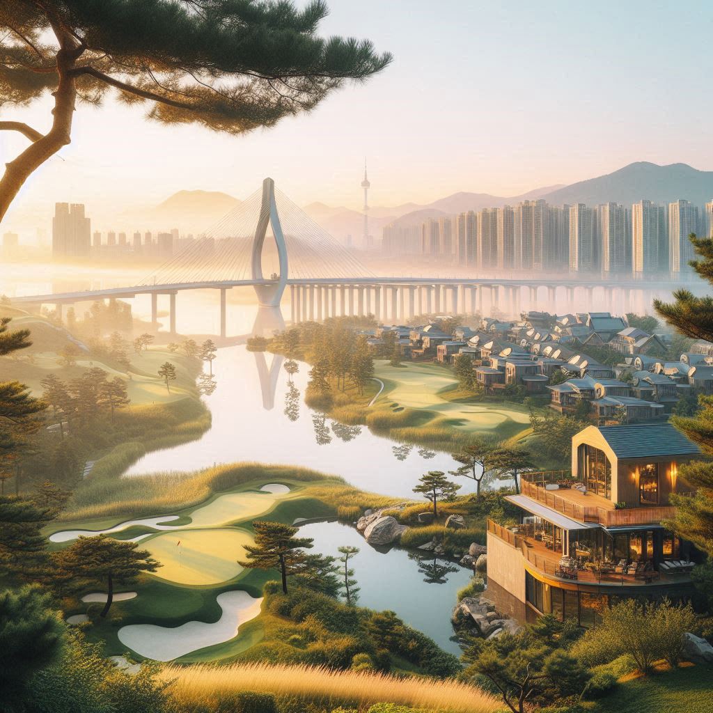 파스텔 골프클럽 배경