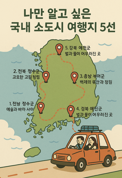 나만 알고 싶은 국내 소도시 여행지 5선