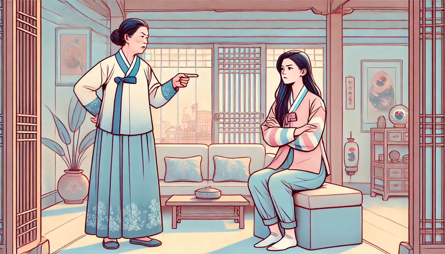 매일 싸우는 시어머니와 며느리 이야기