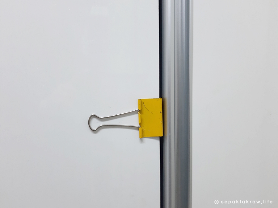 클립하나로 손잡이 해결한 꿀팁