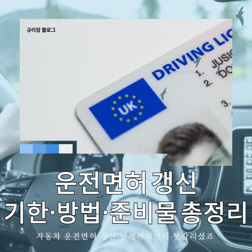 운전면허 갱신 언제까지? 기한&middot;방법&middot;준비물 총정리