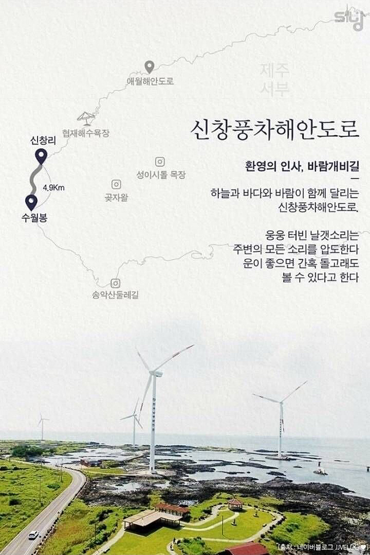 제주 신창풍차해안도로