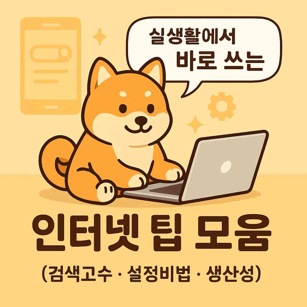 실생활에서 바로 쓰는 인터넷 팁 모음