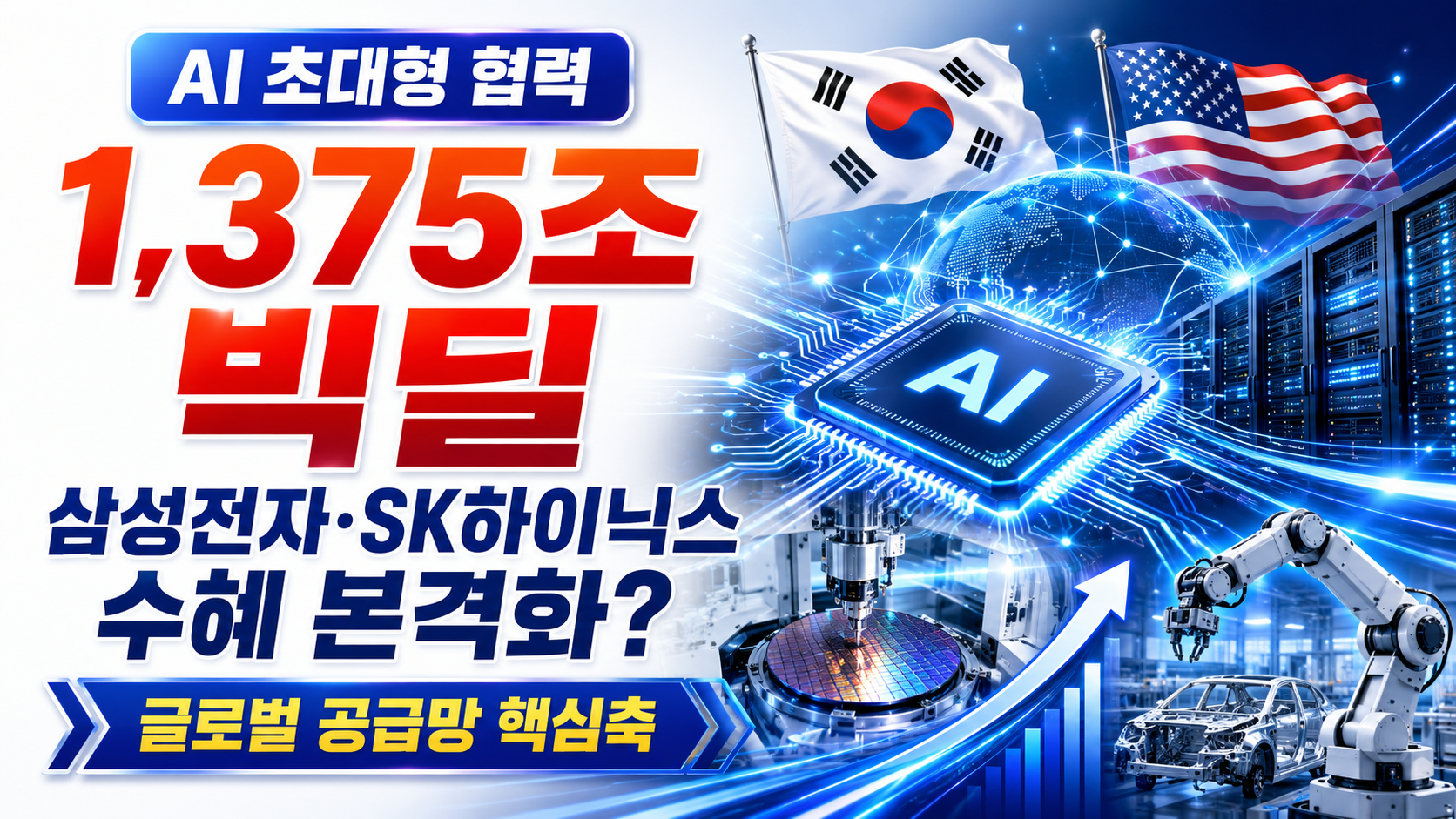 한미 AI 1,375조 협력과 삼성전자 SK하이닉스 현대차 수혜 포인트