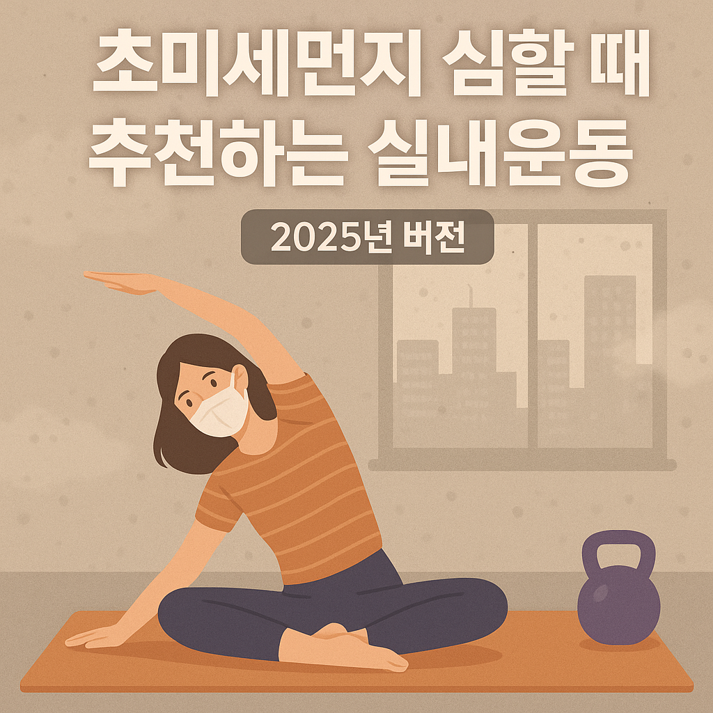 초미세먼지 심할 때 추천하는 실내운동
