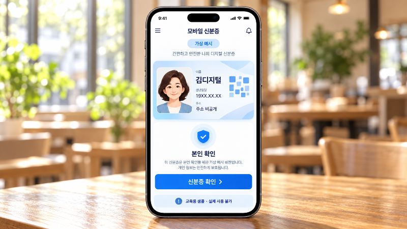 모바일 신분증 예시