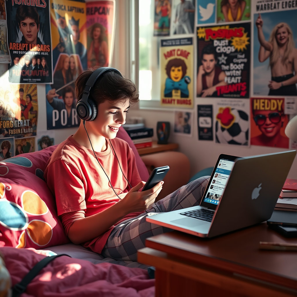 사춘기 자녀의 SNS 활동