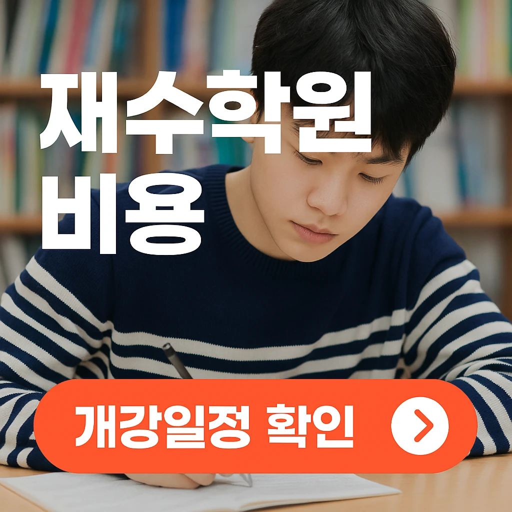 재수학원 비용