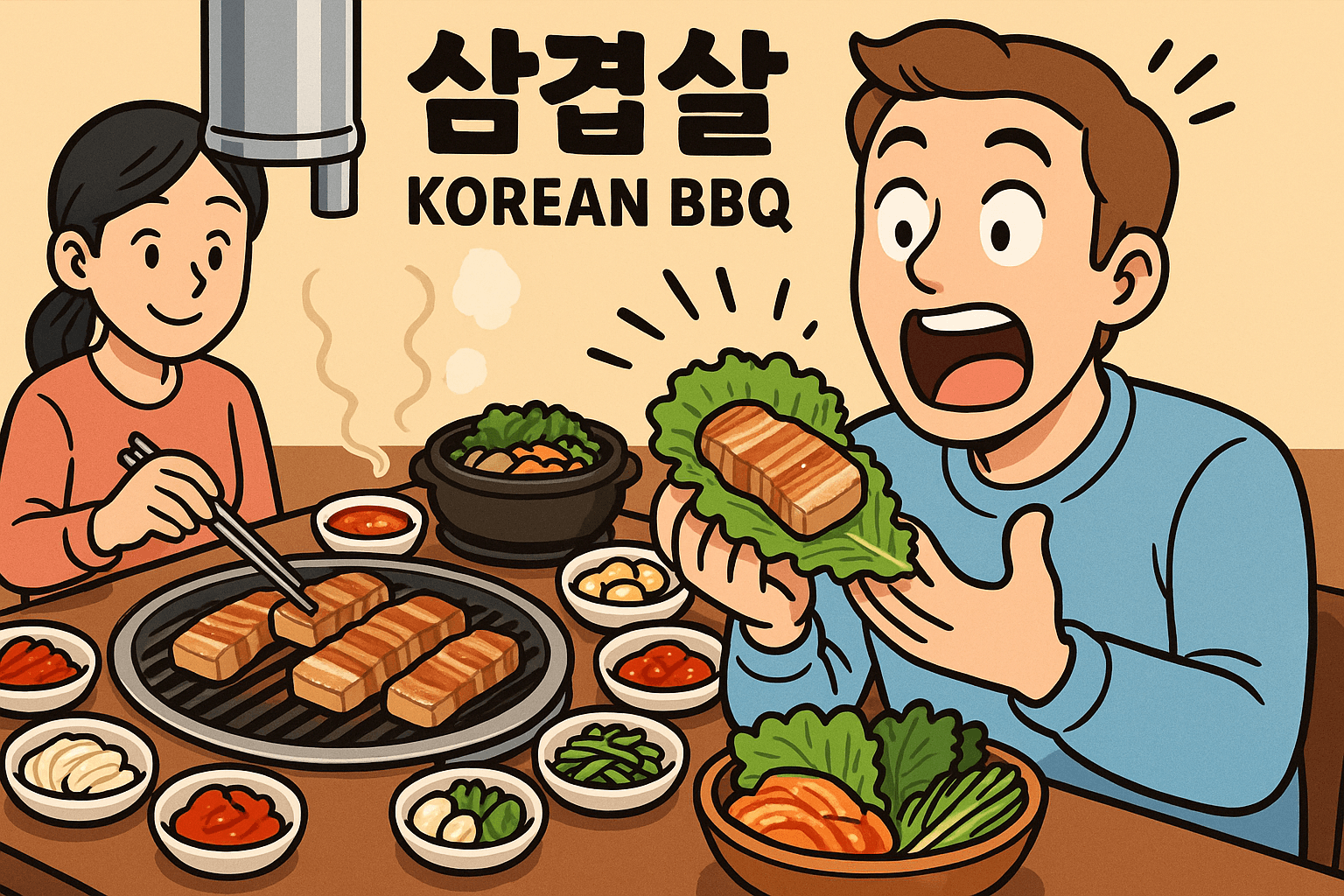 삼겹살 외국인이 놀란 한국식 BBQ