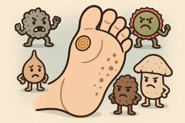 티눈·사마귀·무좀·쥐젖·기미 5대 피부질환35