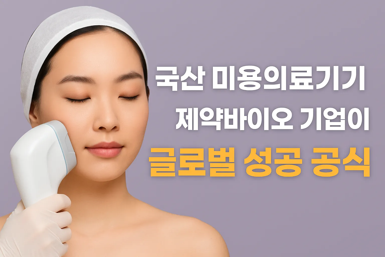 국산 미용의료기기, 제약바이오 기업 글로벌 성공 공식