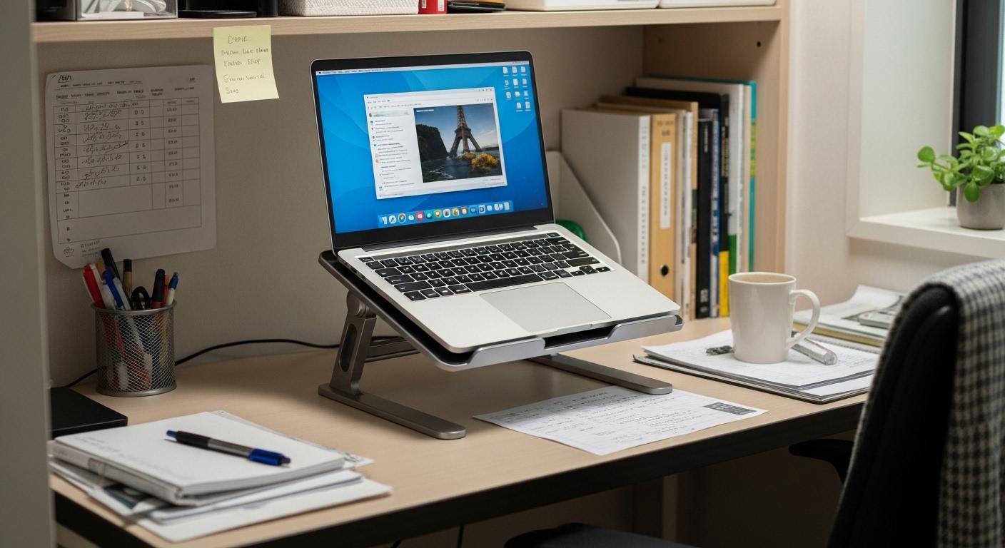 공간 부족 노트북 거치대 내돈내산 후기