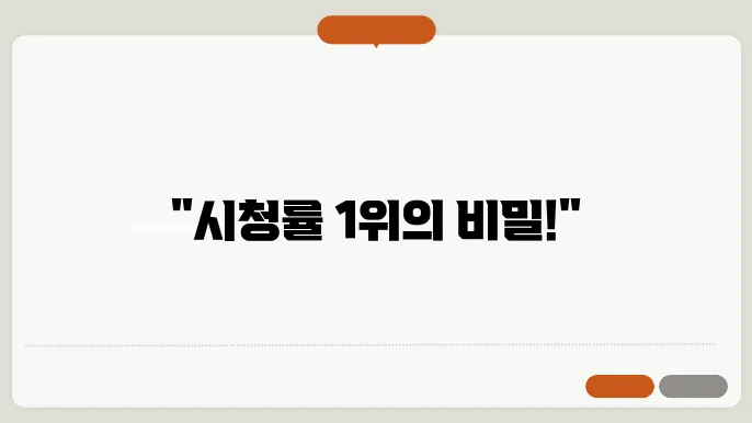 시청률 순위
