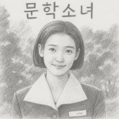 문학소녀 애순이 스케치 이미지